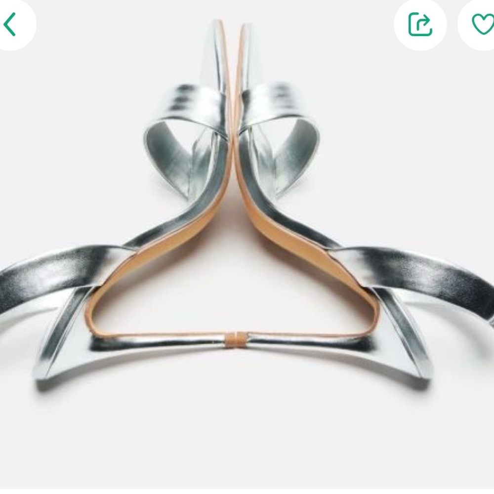 Elegant Silver Women's Heels